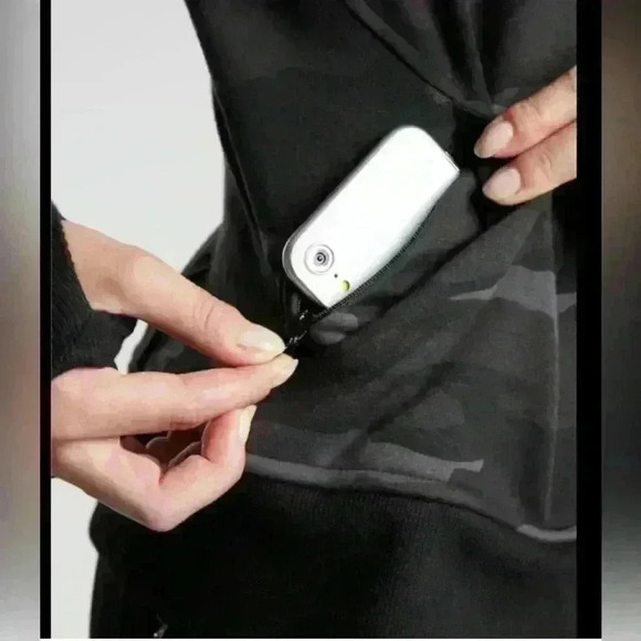 Triumph Black Camouflage Printed Zip Up Hoodie XS - Picture 3 of 14